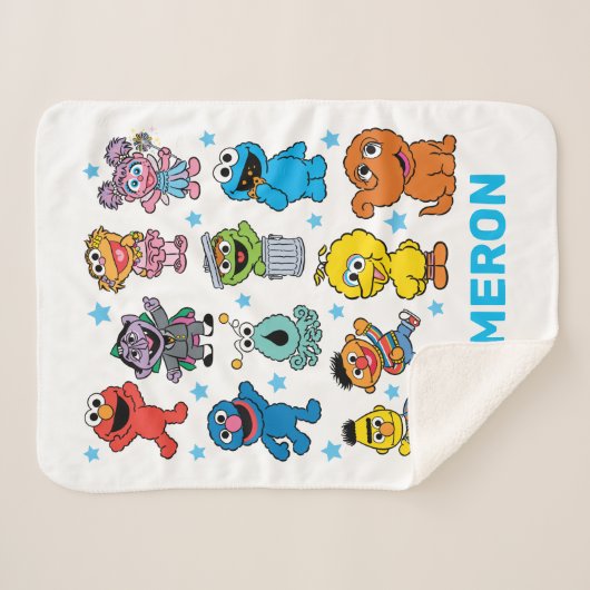 Sesamstraat Karakter Sherpa Deken (Voorkant (horizontaal))