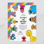 Sesamstraat karakter verjaardag kaart (Voorkant / Achterkant)