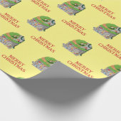 Sesamstraat | Kerst Oscar de Grouch Cadeaupapier (Hoek)