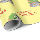 Sesamstraat | Kerst Oscar de Grouch Cadeaupapier (Rol Hoek)
