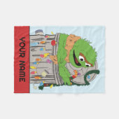 Sesamstraat | Kerst Oscar de Grouch Fleece Deken (Voorkant (Horizontaal))