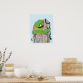 Sesamstraat | Kerst Oscar de Grouch Poster (Keuken)