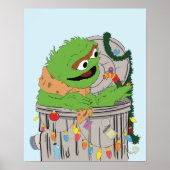 Sesamstraat | Kerst Oscar de Grouch Poster (Voorkant)