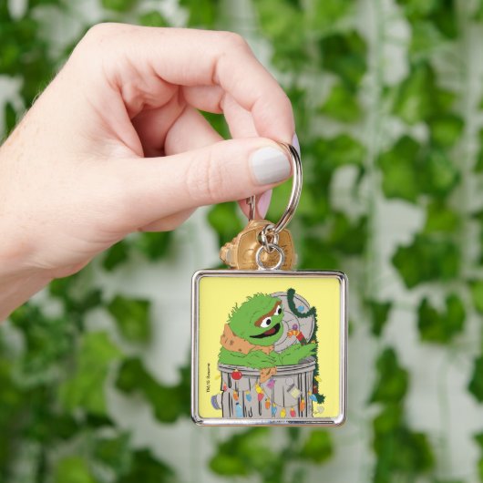 Sesamstraat | Kerst Oscar de Grouch Sleutelhanger (Hand)
