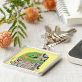 Sesamstraat | Kerst Oscar de Grouch Sleutelhanger (Zijkant)