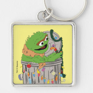 Sesamstraat   Kerst Oscar de Grouch Sleutelhanger