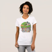 Sesamstraat | Kerst Oscar de Grouch T-shirt (Voorkant volledig)