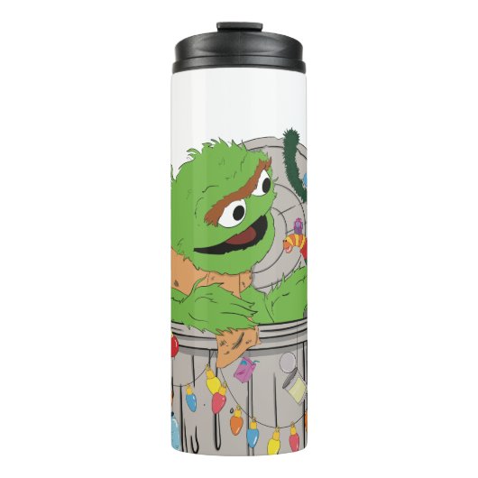 Sesamstraat | Kerst Oscar de Grouch Thermosbeker (Voorkant)