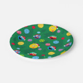 Sesamstraat kerstboompatroon papieren bordje (Gekanteld)