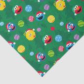 Sesamstraat kerstboompatroon tissuepapier (Detail)