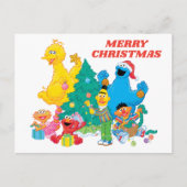 Sesamstraat | kerstcadeaus briefkaart (Voorkant)