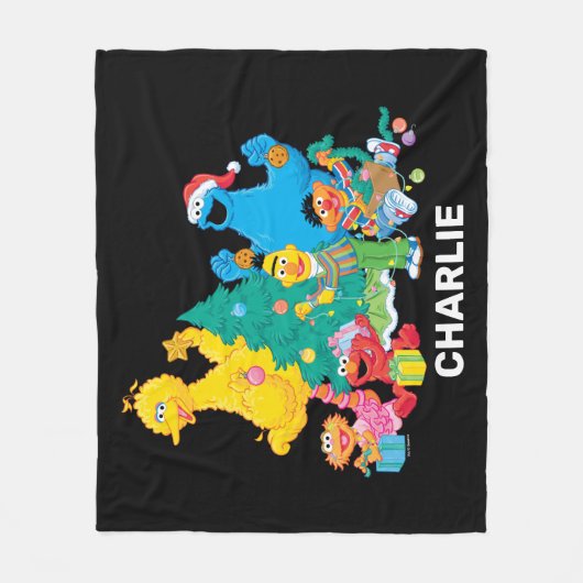 Sesamstraat | kerstcadeaus fleece deken (Voorkant)