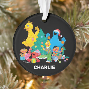 Sesamstraat kerstcadeaus ornament