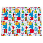 Sesamstraat kerstcadeautjes patroon groot cadeauzakje (Voorkant)