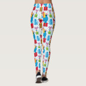 Sesamstraat kerstcadeautjes patroon leggings (Achterkant)