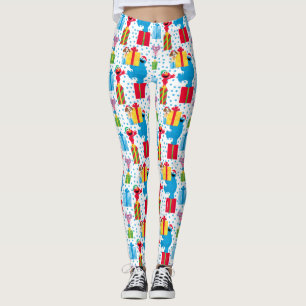 Sesamstraat kerstcadeautjes patroon leggings