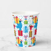Sesamstraat kerstcadeautjes patroon papieren bekers (Links)