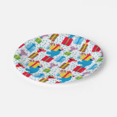 Sesamstraat kerstcadeautjes patroon papieren bordje (Gekanteld)