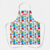 Sesamstraat kerstcadeautjes patroon schort (Voorkant)