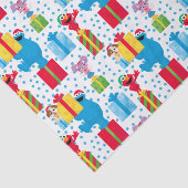Sesamstraat kerstcadeautjes patroon tissuepapier (Detail)