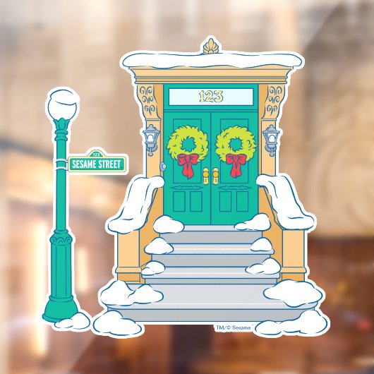 Sesamstraat | Kerstdeuren Raamsticker (Vel 2)