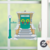 Sesamstraat | Kerstdeuren Raamsticker (Huis)