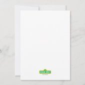 Sesamstraat Kerstkoekje Eerste Verjaardag Kaart (Achterkant)