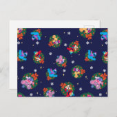 Sesamstraat Kerstmis - Grote Patroon Briefkaart (Voorkant / Achterkant)