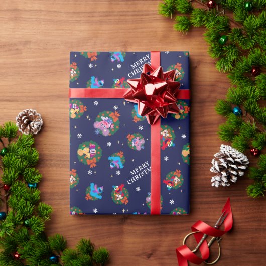 Sesamstraat Kerstmis - Grote Patroon Cadeaupapier (Feestdagen Geschenken)