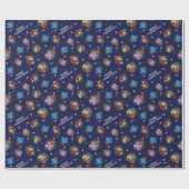 Sesamstraat Kerstmis - Grote Patroon Cadeaupapier (Vlak)