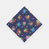 Sesamstraat Kerstmis - Grote Patroon Servet (Hoek)