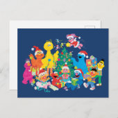 Sesamstraat | Kerstmis met de Hele Gang Briefkaart (Voorkant / Achterkant)