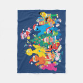 Sesamstraat | Kerstmis met de Hele Gang Fleece Deken (Voorkant)