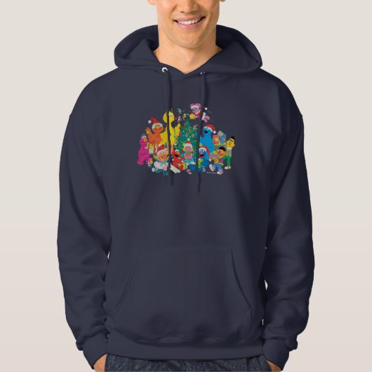 Sesamstraat | Kerstmis met de Hele Gang Hoodie (Voorkant)