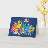 Sesamstraat| Kerstmis met de Hele Gang Kaart (Gele Bloem)