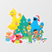 Sesamstraat | Kerstmis Raamsticker (Vel)