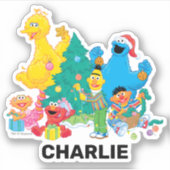 Sesamstraat | Kerstmis Sticker (Voorkant)