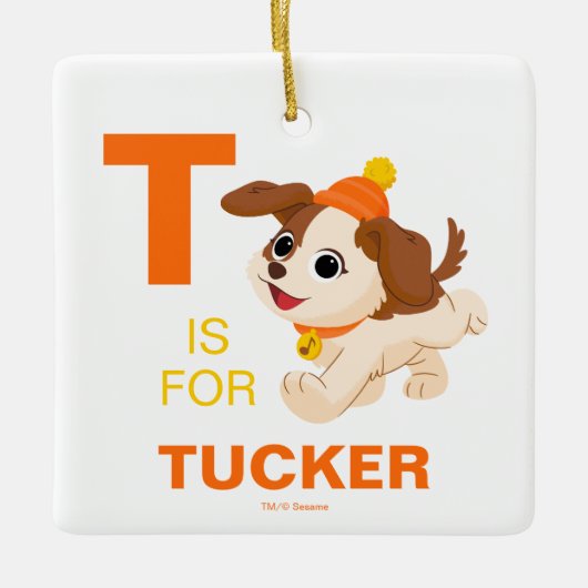 Sesamstraat | Kersttango Keramisch Ornament (Voorkant)