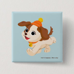 Sesamstraat   Kersttango Vierkante Button 5,1 Cm