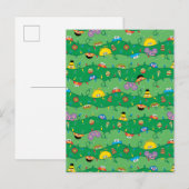 Sesamstraat kerstverlichting patroon briefkaart (Voorkant / Achterkant)