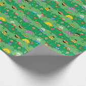 Sesamstraat kerstverlichting patroon cadeaupapier (Hoek)