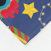 Sesamstraat kerstverlichting patroon fleece deken (Hoek)