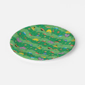 Sesamstraat kerstverlichting patroon papieren bordje (Gekanteld)