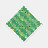 Sesamstraat kerstverlichting patroon servet (Hoek)