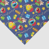 Sesamstraat kerstverlichting patroon tissuepapier (Detail)