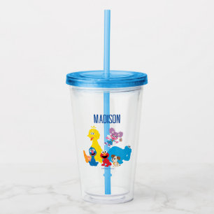 Sesamstraat Kleurrijke Sesamstraat Vrienden Acryl Drinkbeker
