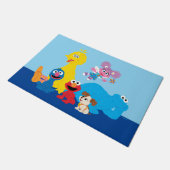 Sesamstraat | Kleurrijke Sesamstraat Vrienden Deurmat (Schuin)