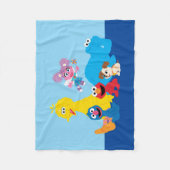 Sesamstraat | Kleurrijke Sesamstraat Vrienden Fleece Deken (Voorkant)