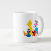 Sesamstraat | Kleurrijke Sesamstraat Vrienden Grote Koffiekop (Voorkant rechts)
