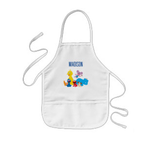 Sesamstraat   Kleurrijke Sesamstraat Vrienden Kinder Schort